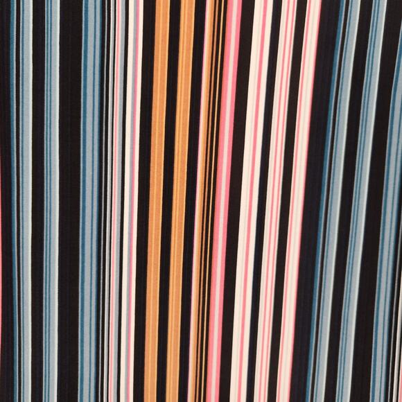 Lane Bryant Multicolor Illusion Stripe Peplum Tunic Faux Wrap Plus Women's 22/24 - Picture 11 of 11